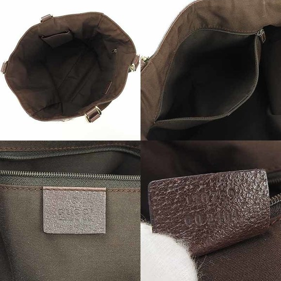 Gucci Gucci GG Canvas Leather Handbag 130739 Canvas Handbag 130739 - Picture 5 of 7